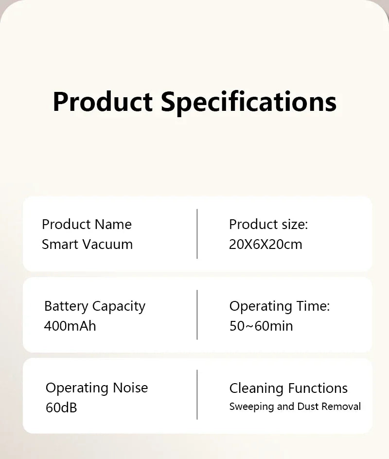 Xiaomi 6000Pa Okos Robotporszívó Felmosó Funkcióval - Type-C Töltés, Állat Szőr Eltávolítás