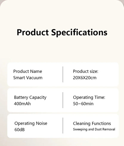 Xiaomi 6000Pa Okos Robotporszívó Felmosó Funkcióval - Type-C Töltés, Állat Szőr Eltávolítás