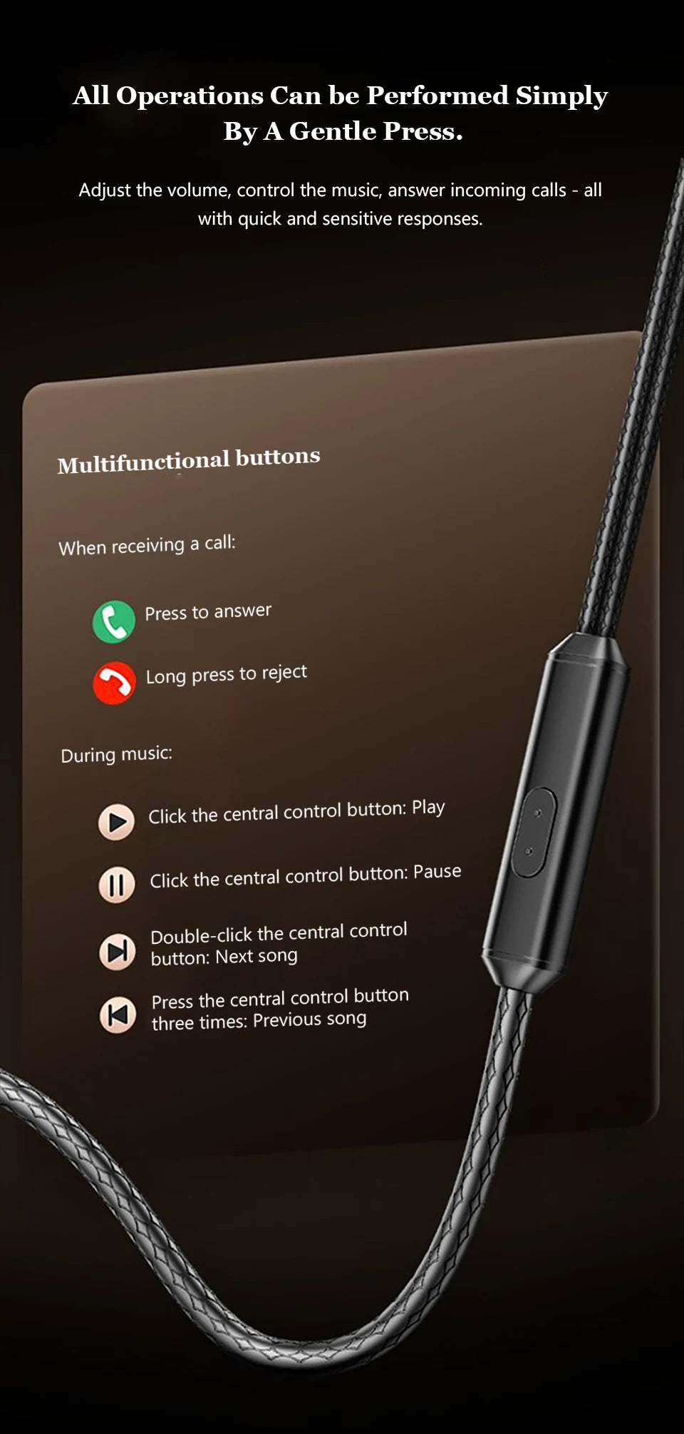 TekaGene USB-C Fülhallgató