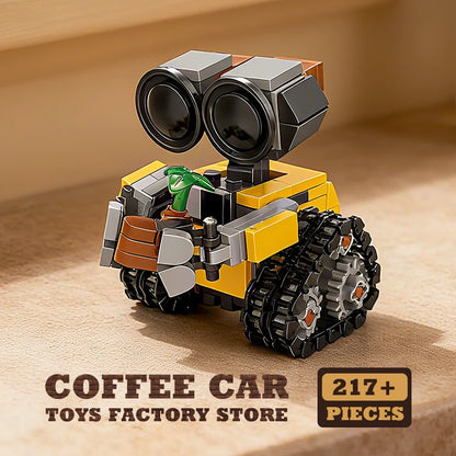 Disney Space Mini Robot MOC Építő Bricks Játékok - 217 Darabos Tracked Bot Modell Klasszikus Sci Fi Gyerekeknek