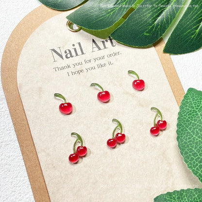 Köröm Dísz Cherry 3D Resin
