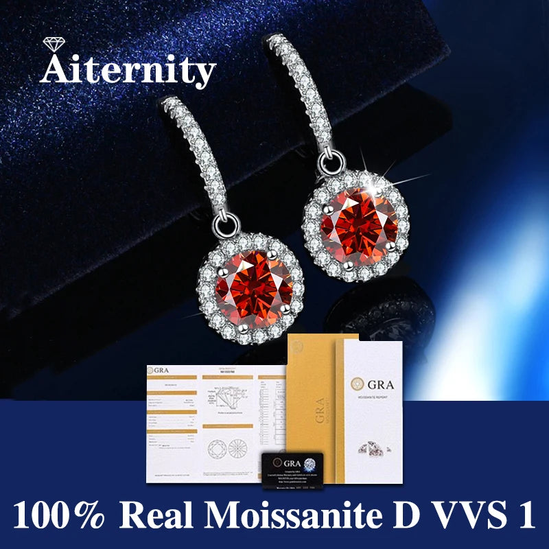 AITERNITY Moissanite Fülbevaló