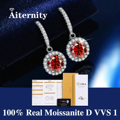 AITERNITY Moissanite Fülbevaló