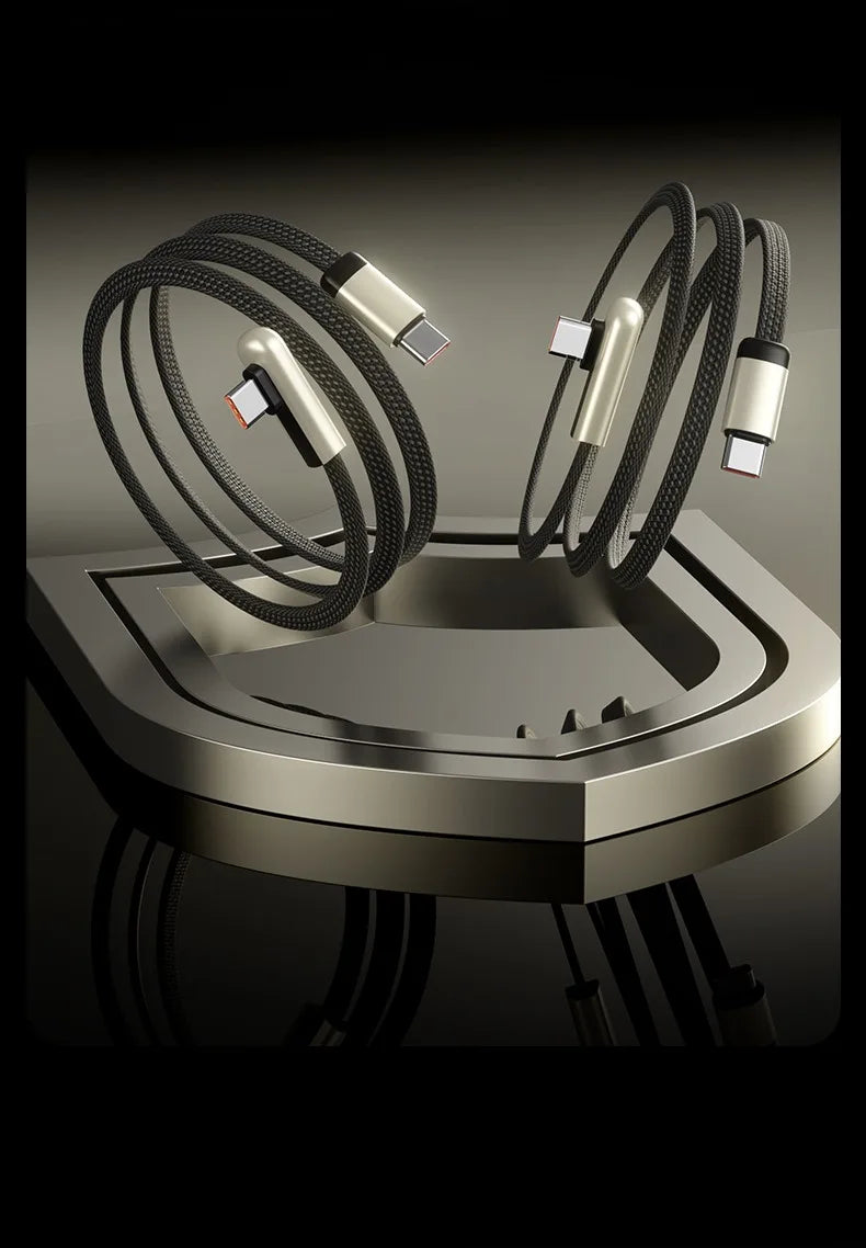 PD60W USB C Gyors Kábel 90 Fok