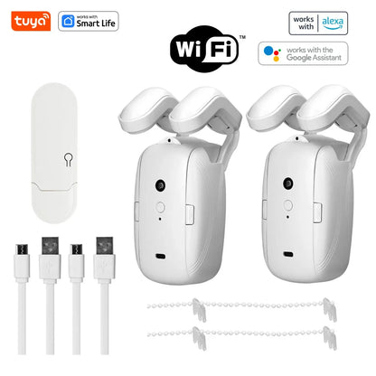 Tuya Okos Függönymozgató Robot – WiFi/Bluetooth, App-vezérlés, Alexa & Google Home