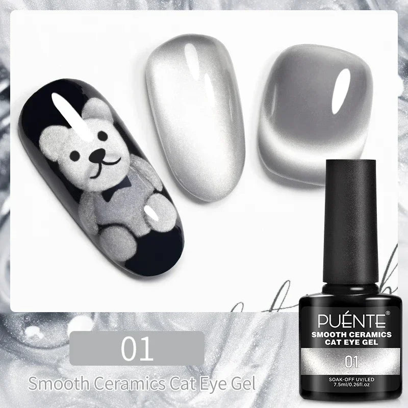Puente Cat Eye Gel Fényes Kék