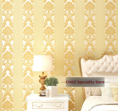 Dzqcn 3D Damask Tapéta Otthon