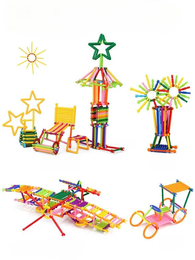 Színes Oktató 3D Puzzle Rudak