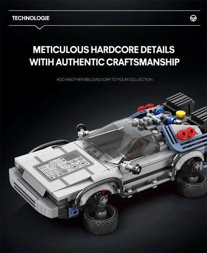 M MENBIS 1 24 Classic Movie Racing Car Építő Kocka Készlet Lego Kompatibilis MOC Modell Gyerekeknek