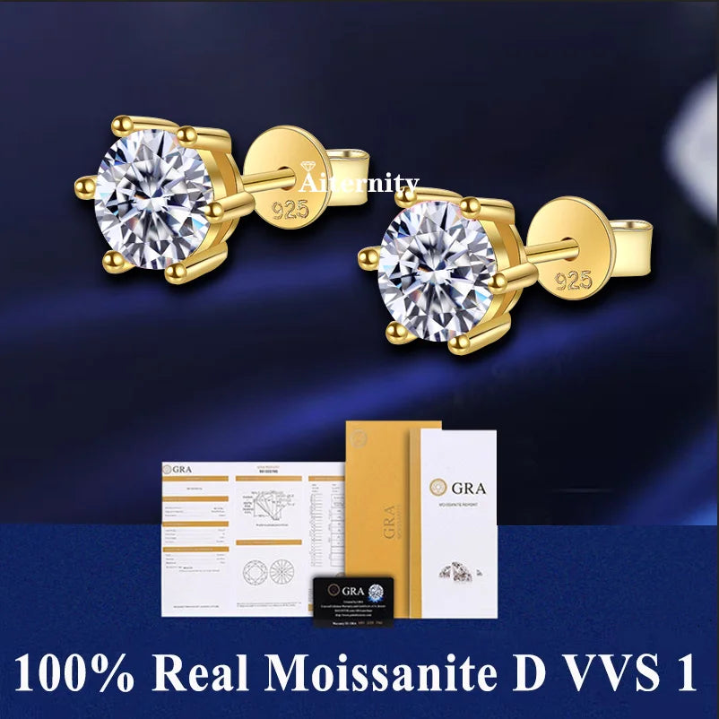 Moissanite Fülbevaló AITERNITY