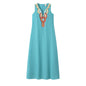 Damen-Boho-Kleid mit V-Ausschnitt