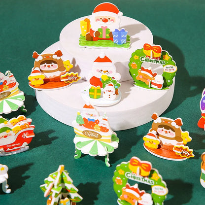 DIY 3D Papír Karácsonyfa Puzzle