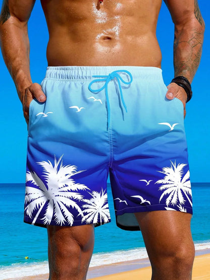 Férfi Pálma Mintás Board Shorts