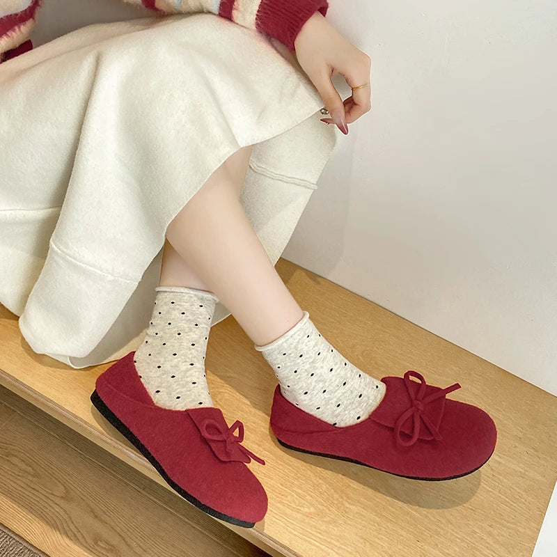 RZSMTYA Damenschuhe Flock