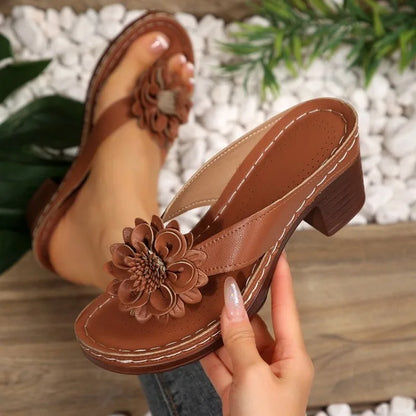 Schuhe mit PU-Obermaterial und quadratischem Absatz