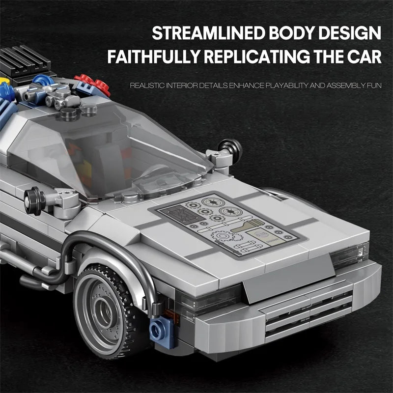 M MENBIS 1 24 Classic Movie Racing Car Építő Kocka Készlet Lego Kompatibilis MOC Modell Gyerekeknek