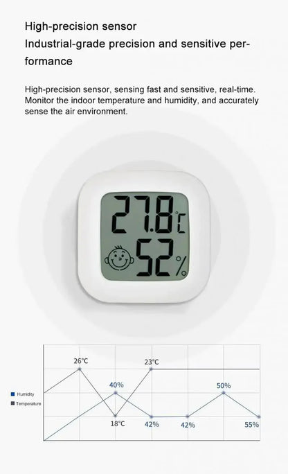 Mini LCD Hőmérő Higrométer