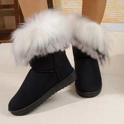 Bequeme Stiefel mit Flockobermaterial