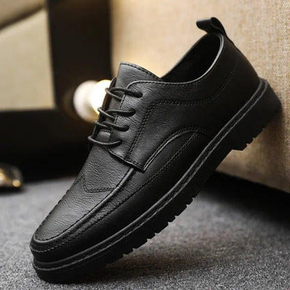 Férfi Luxus Bőr Cipő Olasz Oxford - Klasszikus Üzleti Brogue Loafer Barna