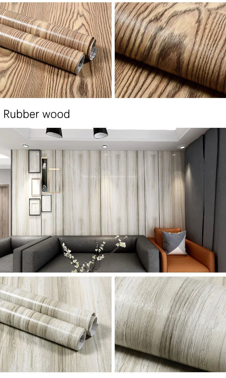 Wood Pattern Self-Adhesive Wall Film