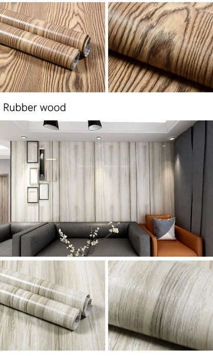 Wood Pattern Self-Adhesive Wall Film