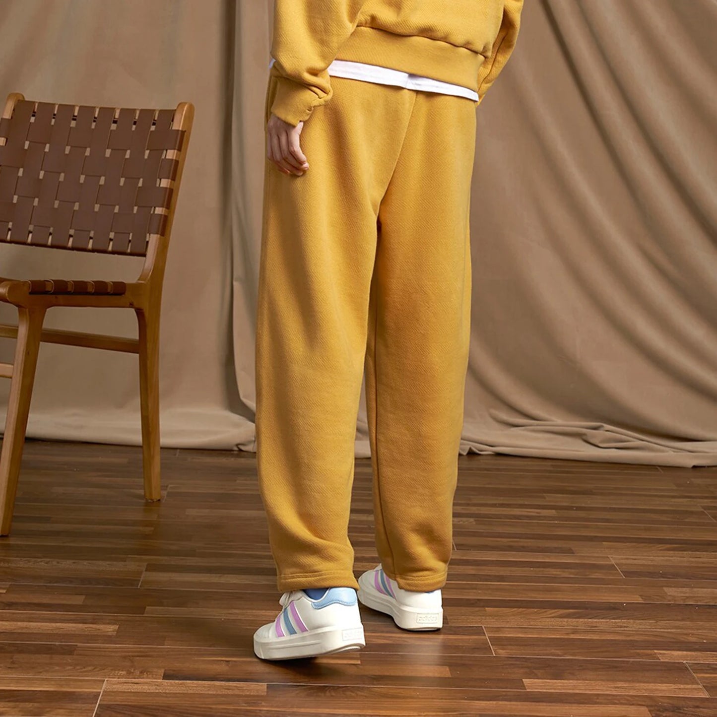 Adidas Lounge French Terry Barrel-Leg