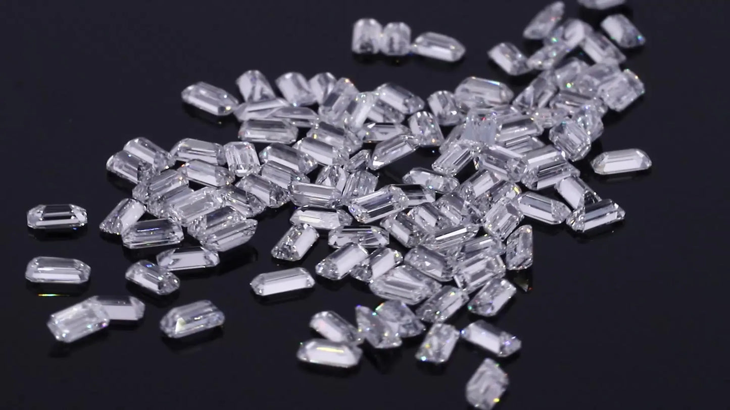 AITERNITY 0.5ct 16 Darab Emerald Fancy Diamond Laboratóriumban Növesztett Gyémánt Különleges Kedves Barátnak