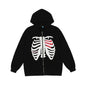 Liva Girl Gótikus Zip Hoodie