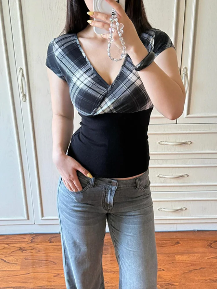 JEYONGZOOCN Patchwork CropTop