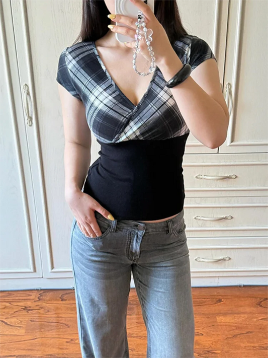 JEYONGZOOCN Patchwork CropTop