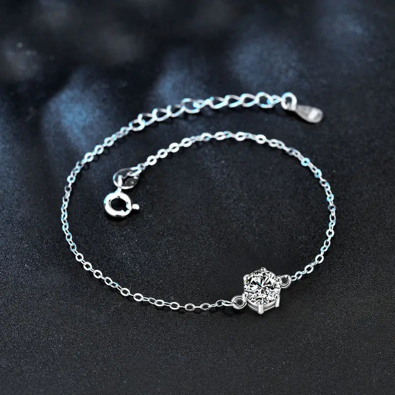 Moissanite Hópehely Karkötő