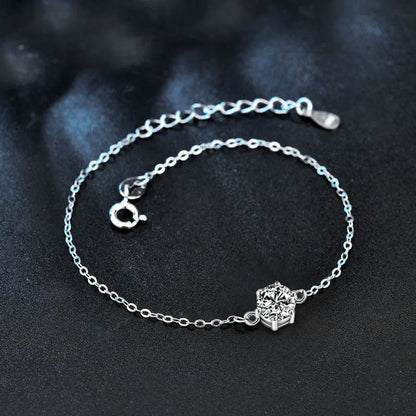 Moissanite Hópehely Karkötő