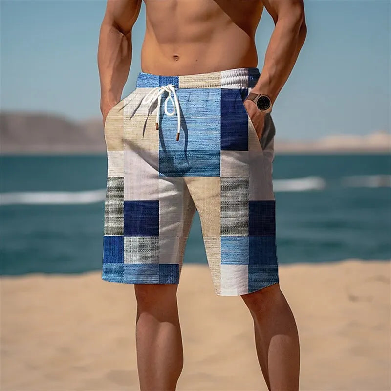 Férfi Pálma Mintás Board Shorts