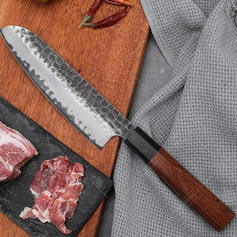 WXCOO Santoku Kés Damascus Pro
