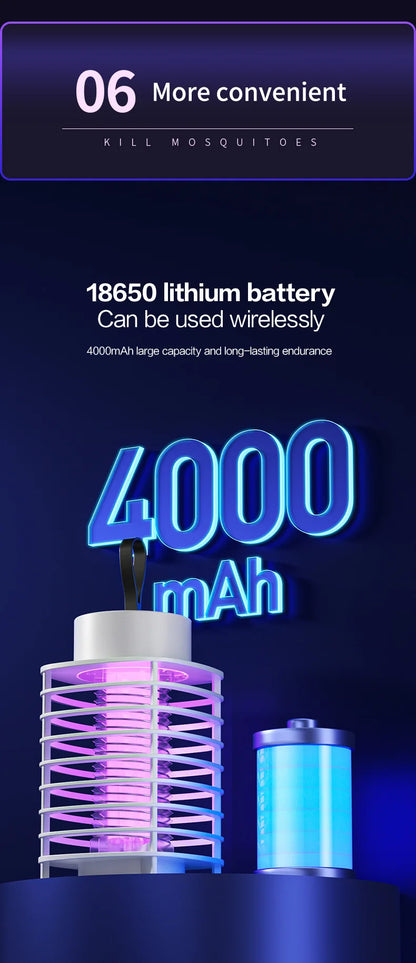 Xiaomi USB Újratölthető Szúnyogirtó Lámpa - Hordozható, Kültéri, Csendes Működés