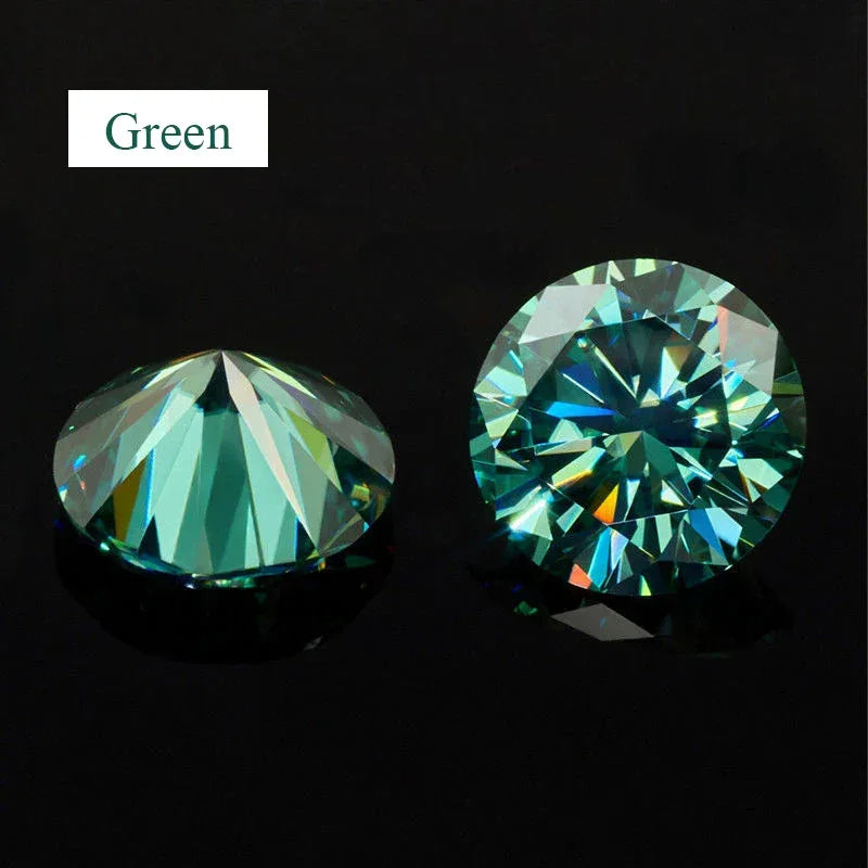 0.5-6ct Rare Colored Moissanite Loose Stone Real VVS1 Lab Grown Princess Crystal Yellow Pink Certified Heart Moissanite Diamonds - BAALAAZ