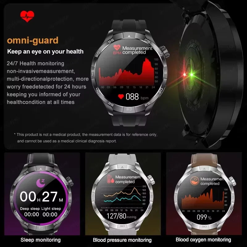 OutdoorTech GPS Sportos Okosóra Férfiaknak - 1,85 Hüvelykes AMOLED Kijelző NFC és HD Hívás IP68 Vízálló