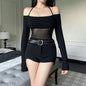 JEYONGZOOCN Mesh Crop Top