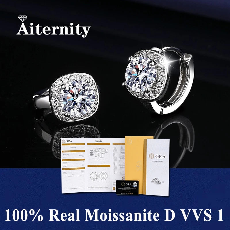 Moissanite Fülbevaló Aiternity