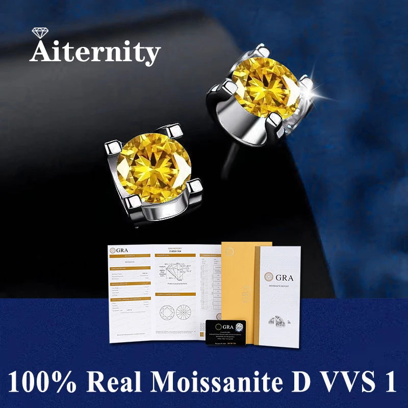 Moissanite Fülbevaló Aiternity