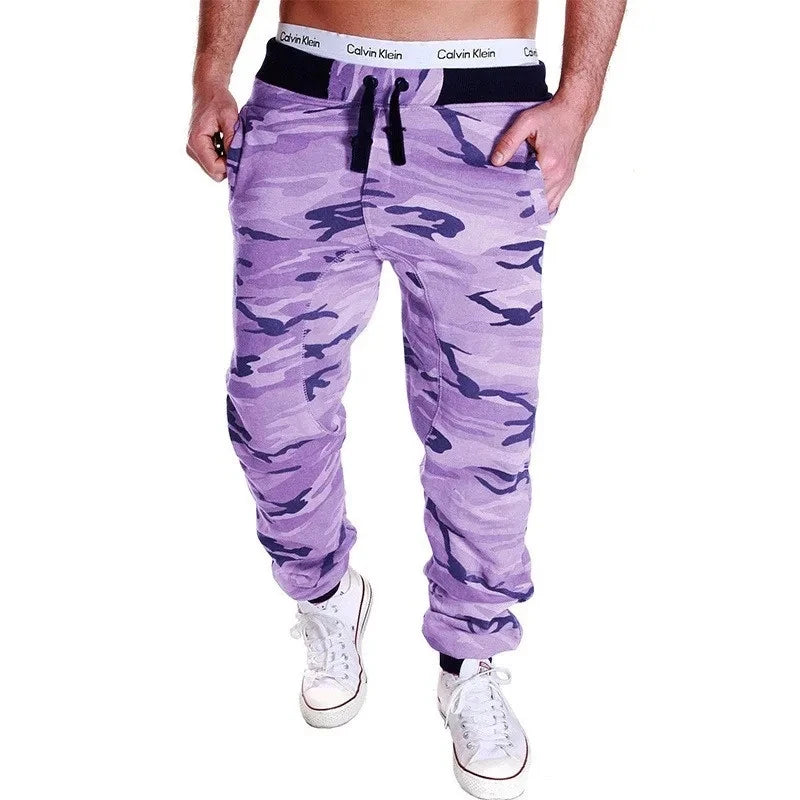 Camo Férfi Edzés Cargo Nadrág