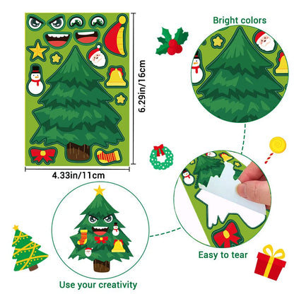 Karácsonyi Puzzle Matricák Diy