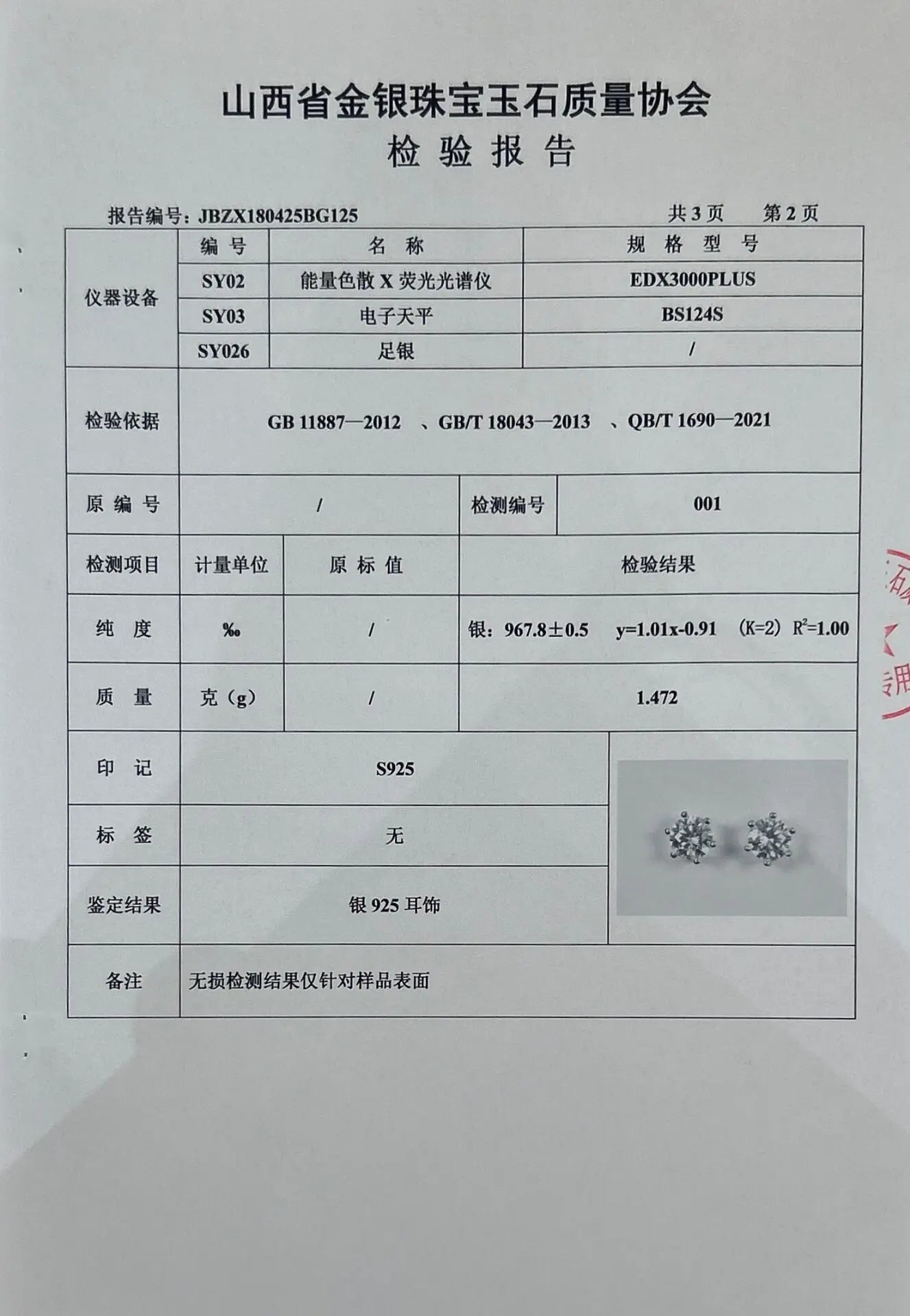 AITERNITY Zircon Fülbevaló 925