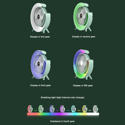KIQUNEC USB Ventilátor 7 Szín