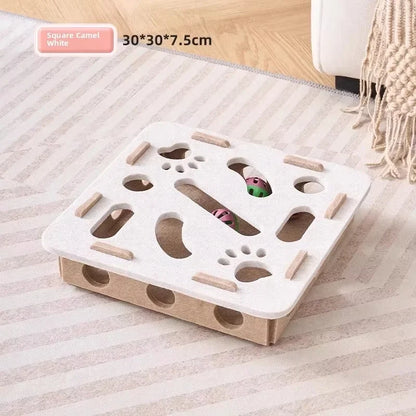 Macska Rejtvény Játék Filcből Készült Puzzle Doboz Labdás Edző Játék - Beltéri Edzés És Szórakozás
