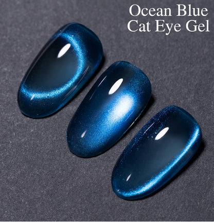 Puente Cat Eye Gel Fényes Kék