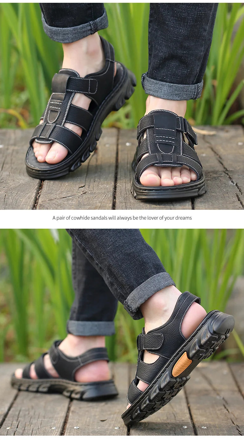 DUTRIEUX Herren-Sandalen Offen