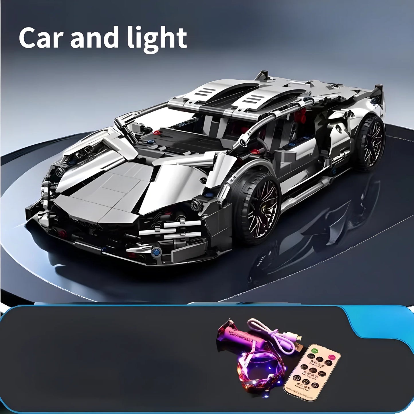 RC Autó Tech Racer Építő Játék