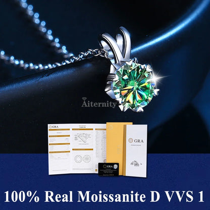 Moissanite Igazi Női Nyaklánc