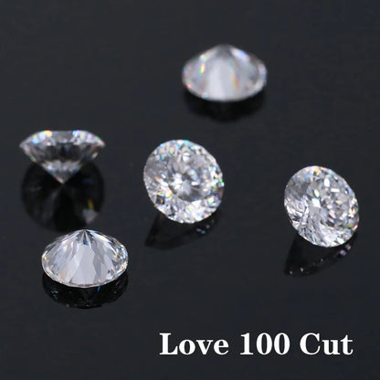 Moissanit Love Cut Kő D VVS1